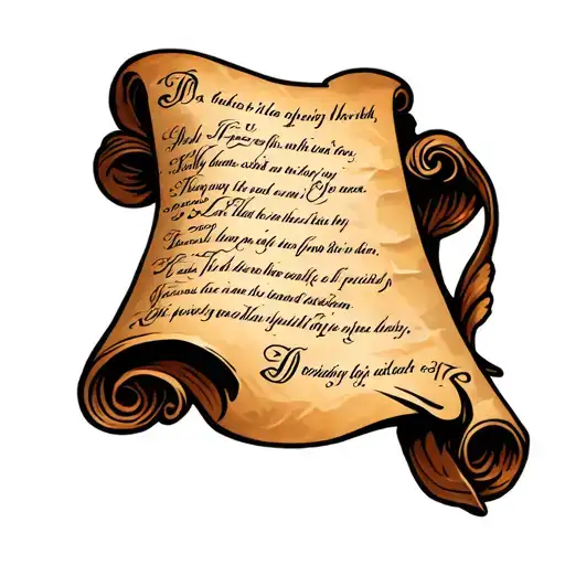 Old Scroll With Bible Verses