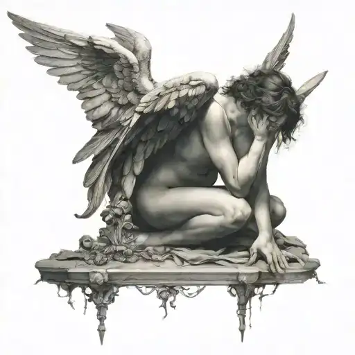 The Fallen Angel Painting From Alexandre Cabanel