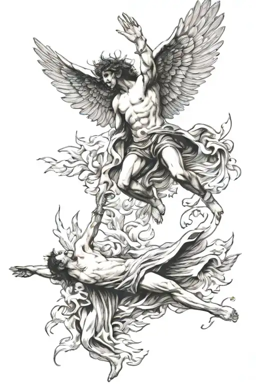 Falling Icarus With Memento Mori