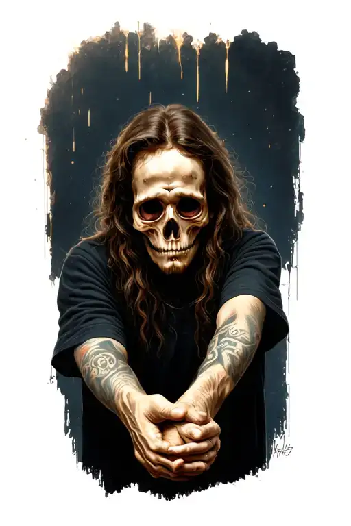 Deceased Brother Holding Hands Looking