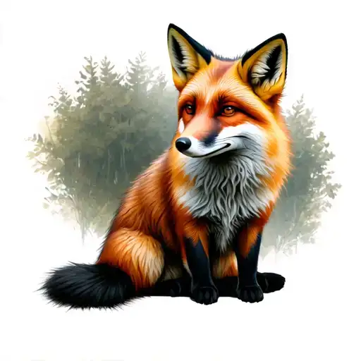 Fox Sitting