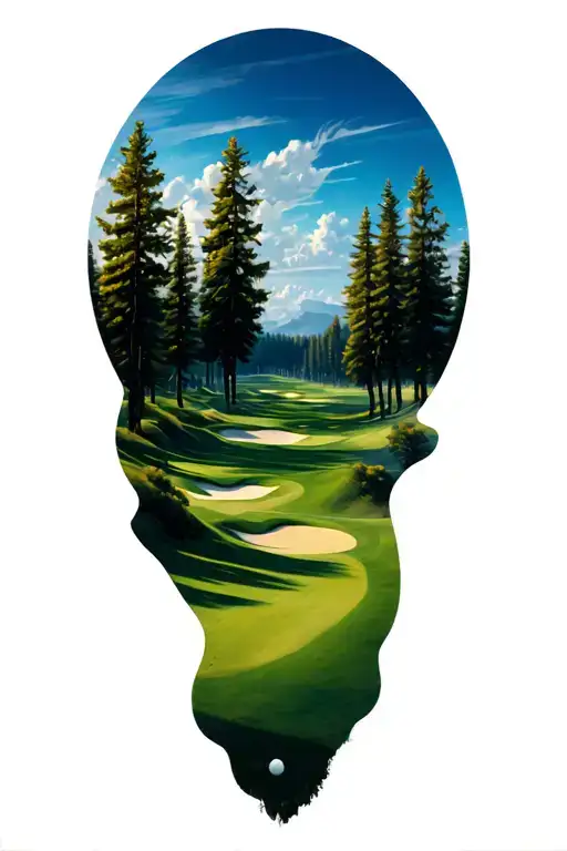 Golf Course Landscape Inside