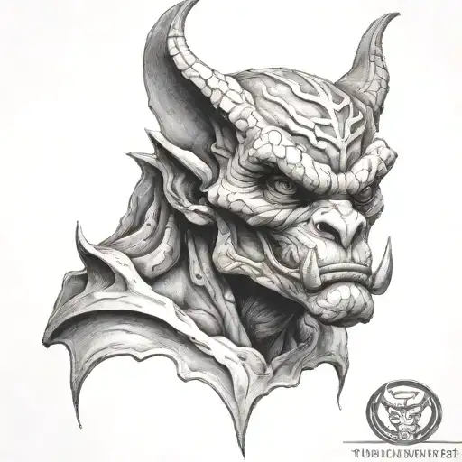 Gangster Gargoyle With Fedora Hat