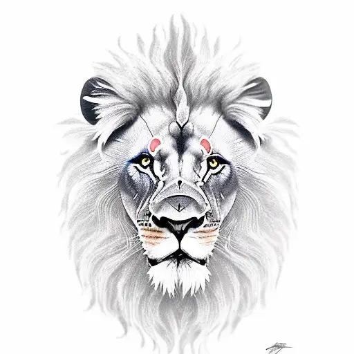 Lion Avec Un Spartiate