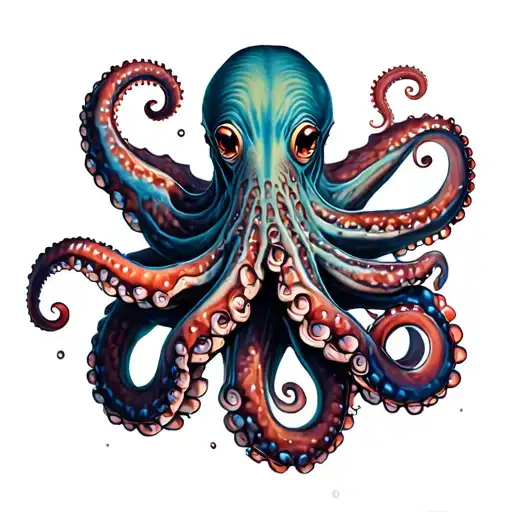 Giant Pacific Octopus Wrapped