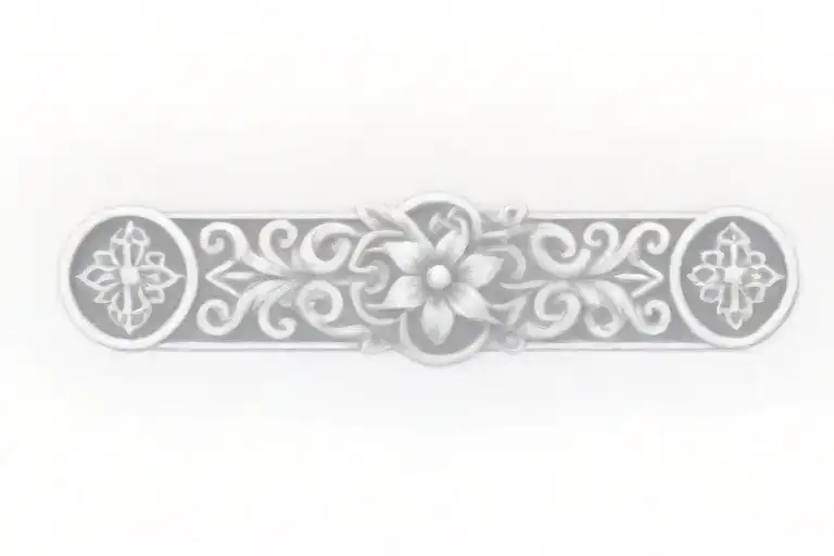 Celtic Knot Design With Flowers