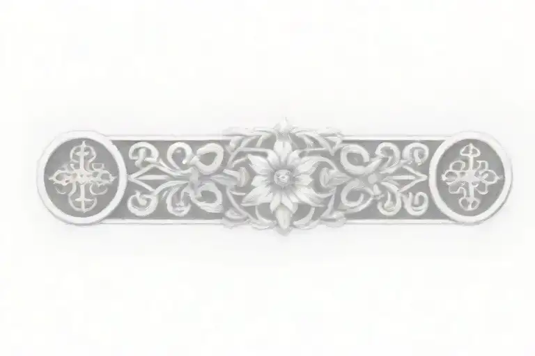 Celtic Knot Design With Flowers