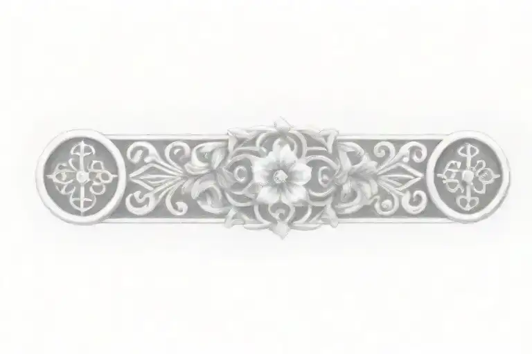 Celtic Knot Design With Flowers