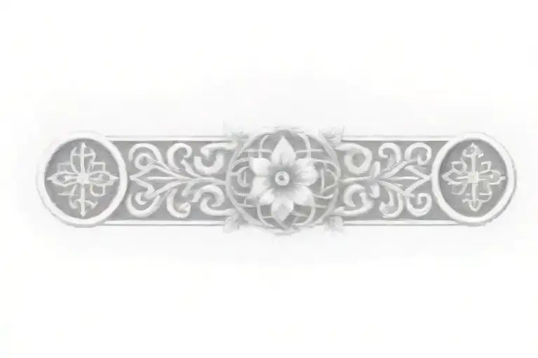 Celtic Knot Design With Flowers