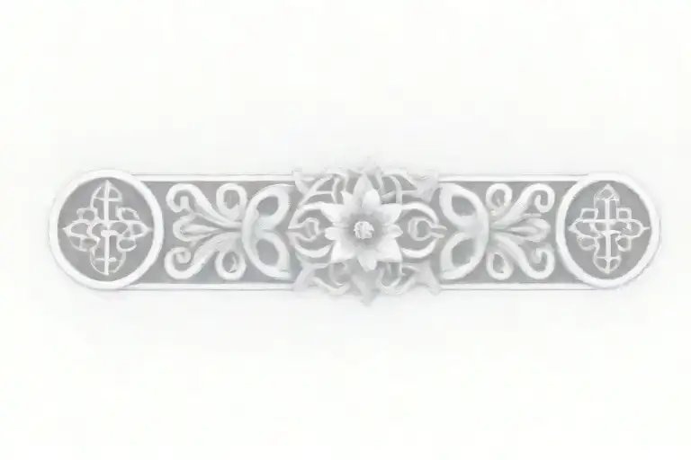 Celtic Knot Design With Flowers