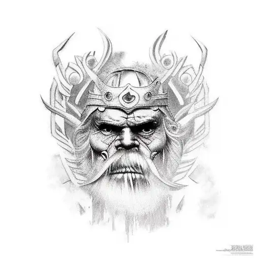 Old Warrior Under The Tree