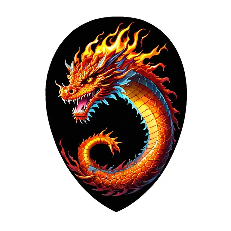 Fire Dragon Wrapped