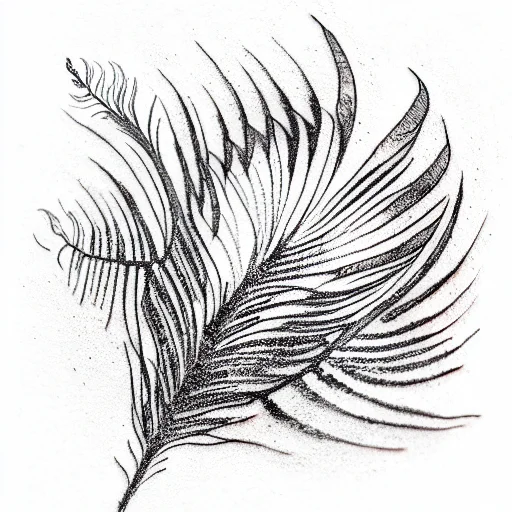 Peacock Feather And Ferns