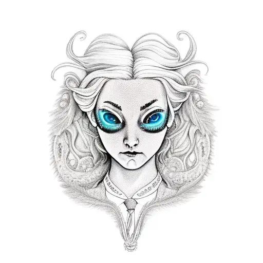 A Realistic Portrait Of Luna Lovegood Surrounded By Magical Creatures