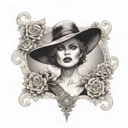 Resident Evil Lady Dimitrescu With Big Hat