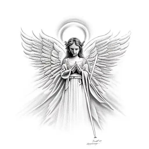 Angel Who Holds A Candle In His Hand