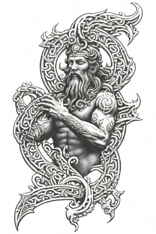 Perun God Symbol Intertwined Symbolizing Overcoming Ptsd