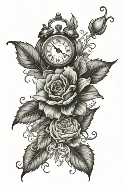 Sons Dad Flower Time Clock