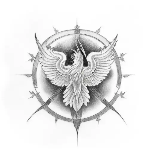 Phoenix Complet On The Back