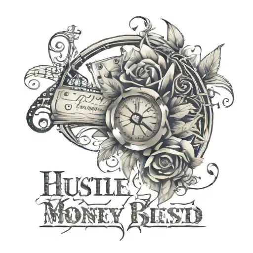Hustle Money Blessed Written Inside Surrounded My Music