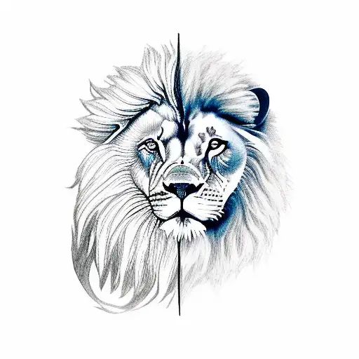 Lion And A Wolf With The Number 1989