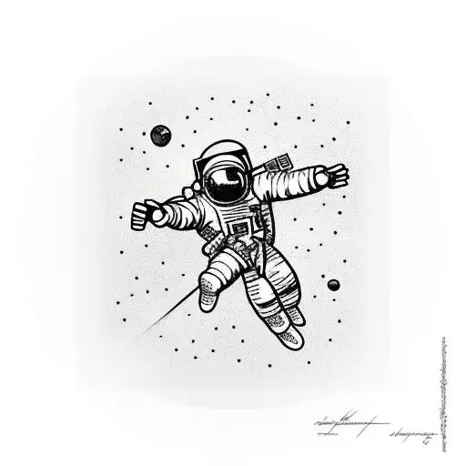 Astronaut Falling From Space