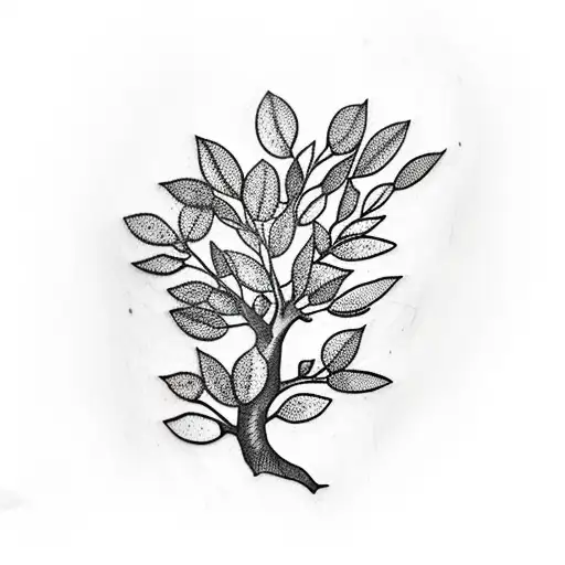 Olive Tree Branch Limb With Leaves On Finger