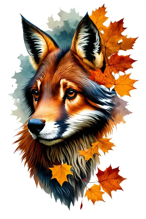 Autum Forset With Animals