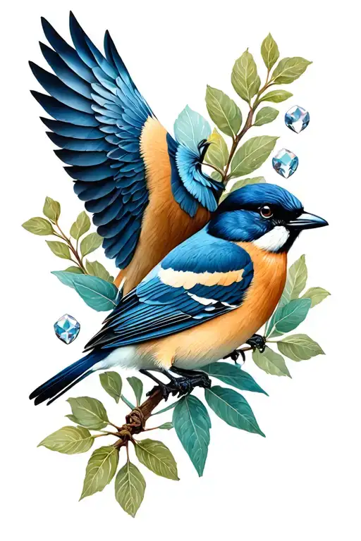 Birds Small Diamond Forest Greek