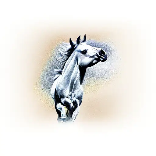 Horse Standing In 2 Legs