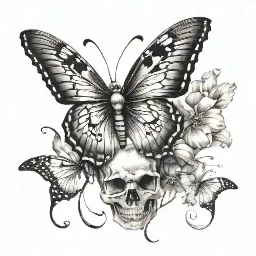 Skull Butterfly