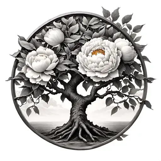 Divorce Peony Tree Of Life
