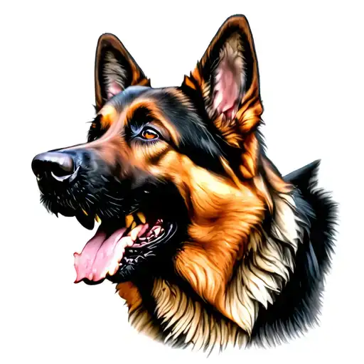 German Shepherd Growling