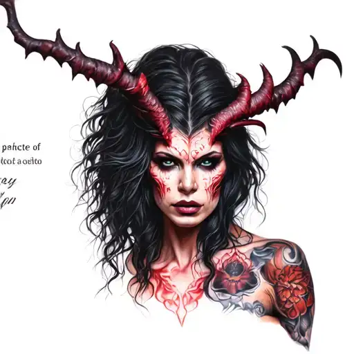 A Demon Woman's Portrait