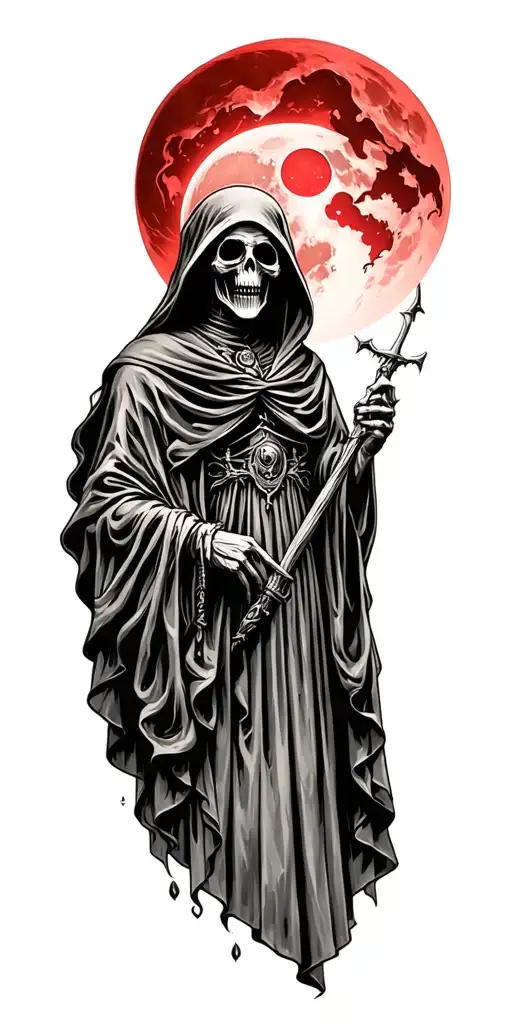 Grim Reaper Red Moon Rising