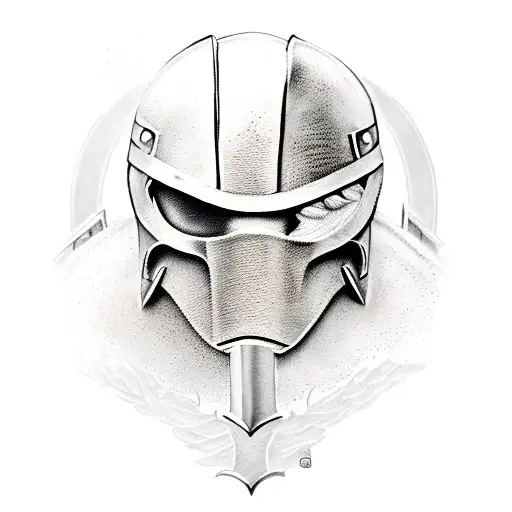 Spartan Warrior In Storm