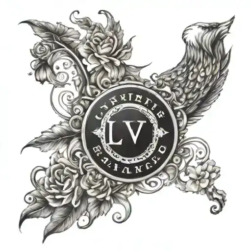 Lover Name In The Middle Surrounded With Date And Place