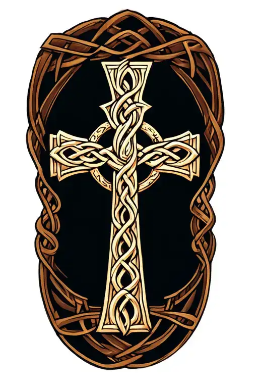 Celtic Cross Wrapped