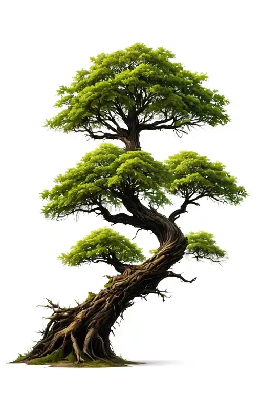 Half Alive Have Dead Tree Growing Trees With Leafs