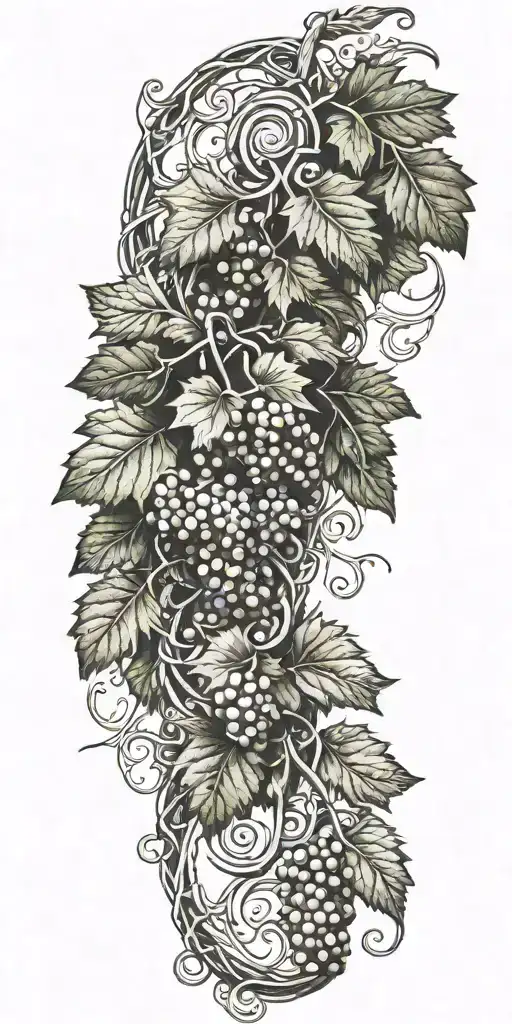 Grape Vine Wrapping With Knot Work