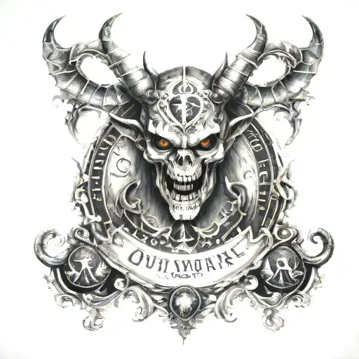 Ouija Board With A Demon