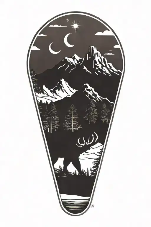 National Park Logos Blended Together In A Minimalist