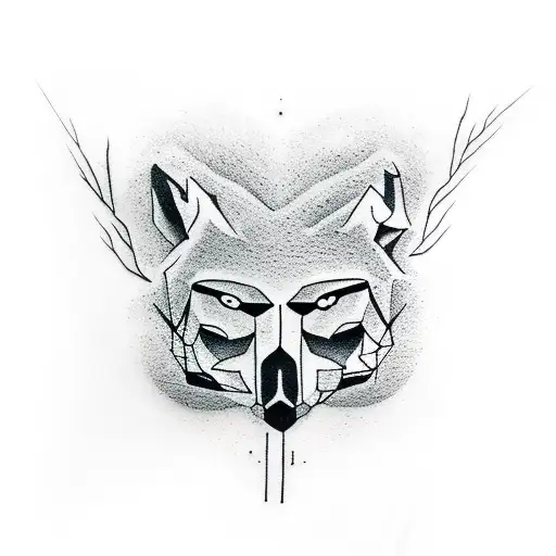 Left Forearm Skull Shadow In The Woods With Wolfs And Bears 360