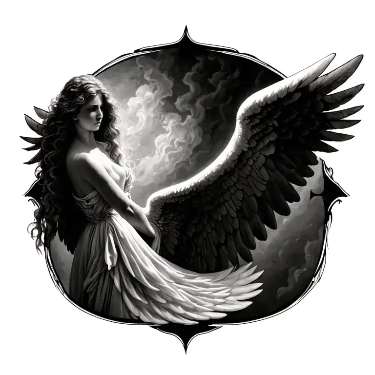Angel Wing Back Tattooo