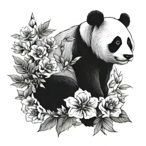Floral Panda