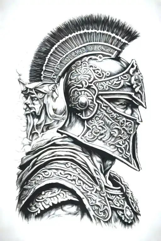 Roman Spartan With Mexico Insignia Combined