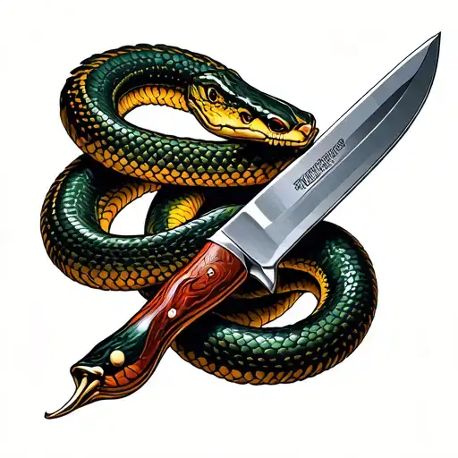 Knife And Snake Around