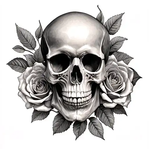 Skull And Roses