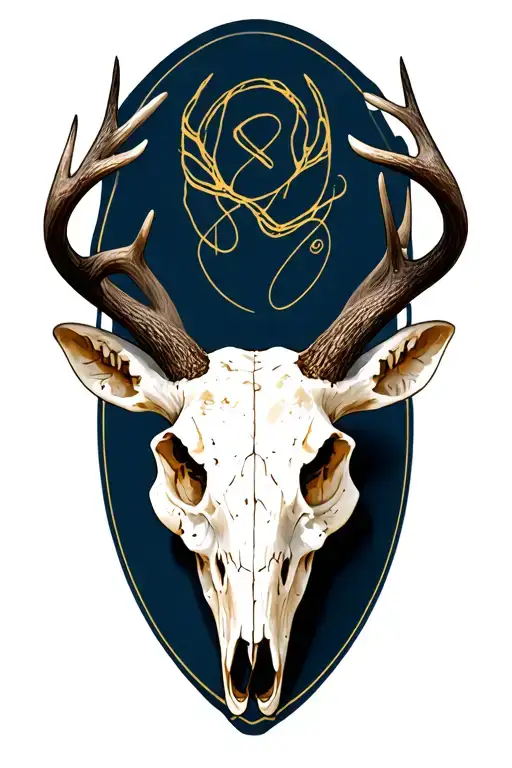 European Whitetail Skull