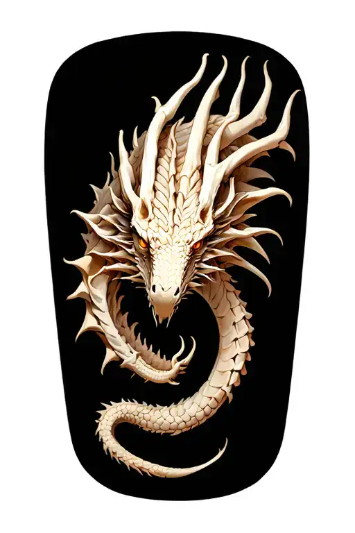 Bone Dragon On The Shoulder